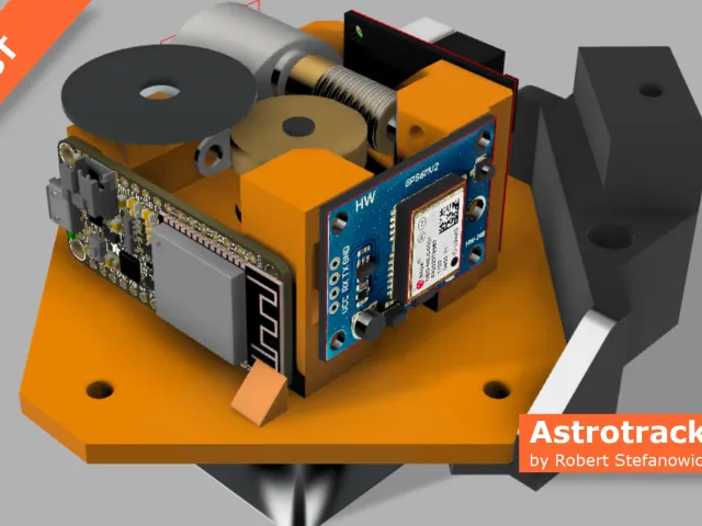 Astrotracker for Smartphones with GPS & Wifi & Laser
