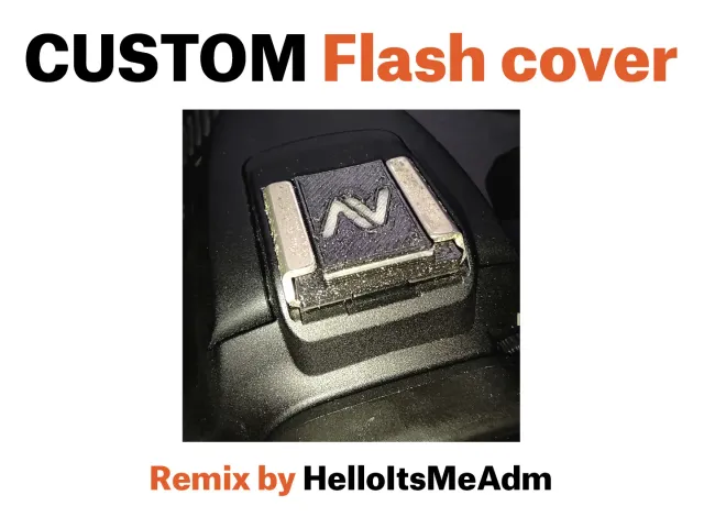 Customizable DSLR flash cover