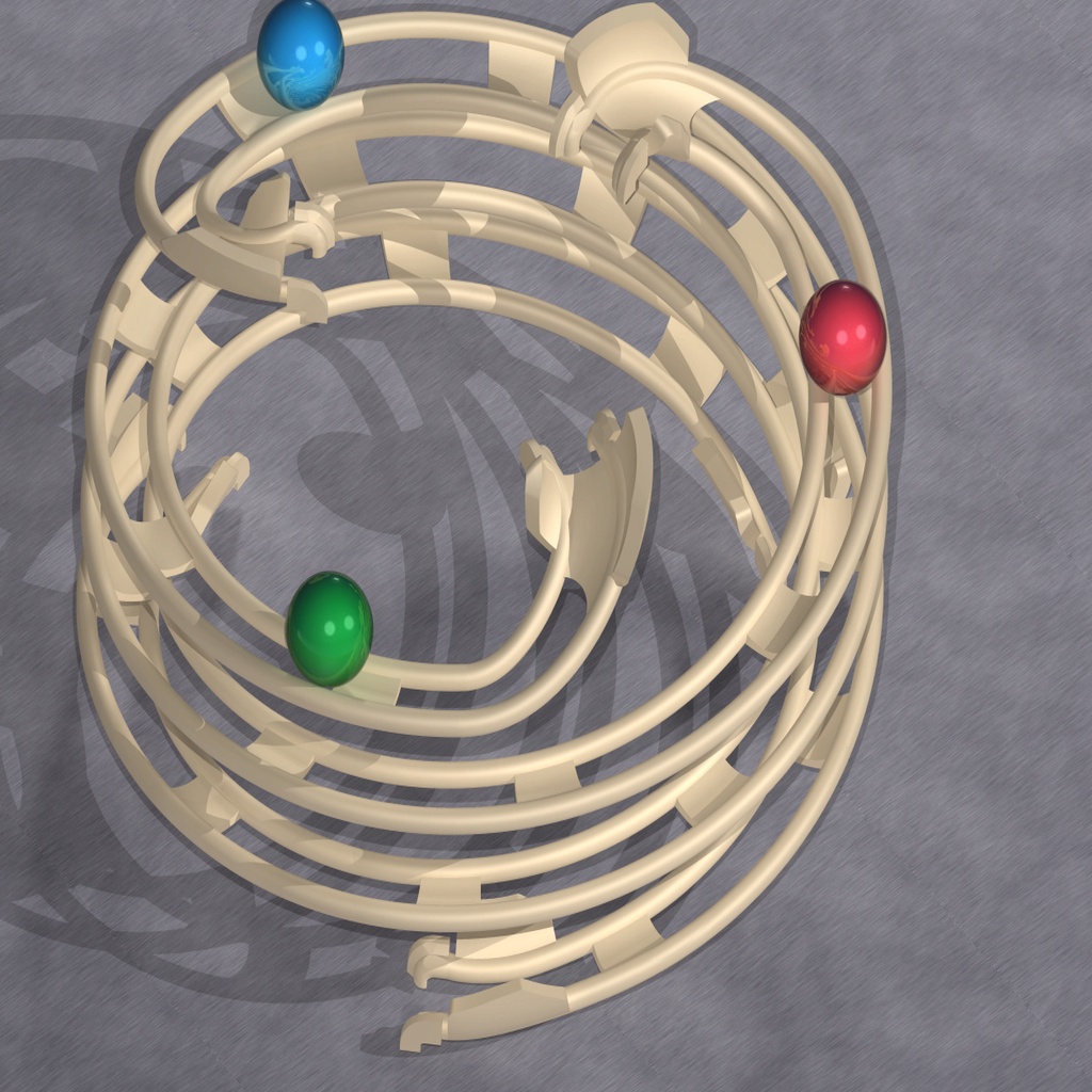 Miniatura 3 do modelo 3D Spirale for a marble run