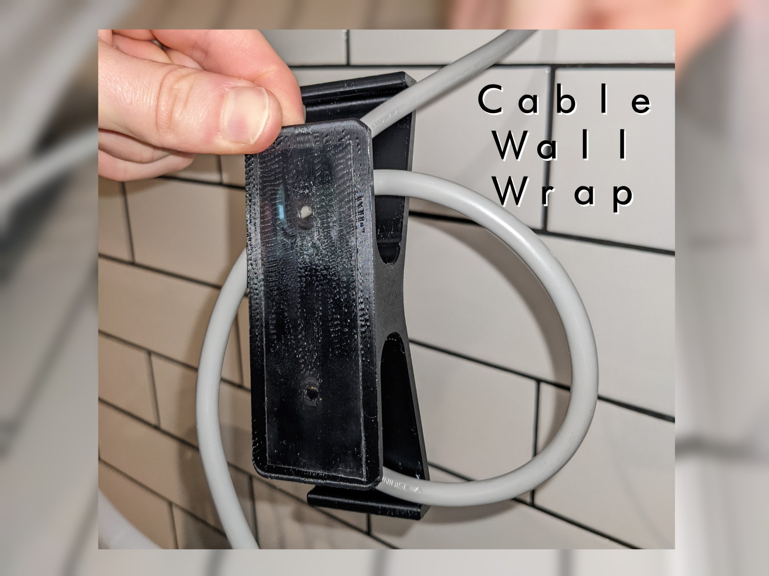 Wall Cable Wrap by SteveW91 Download free STL model