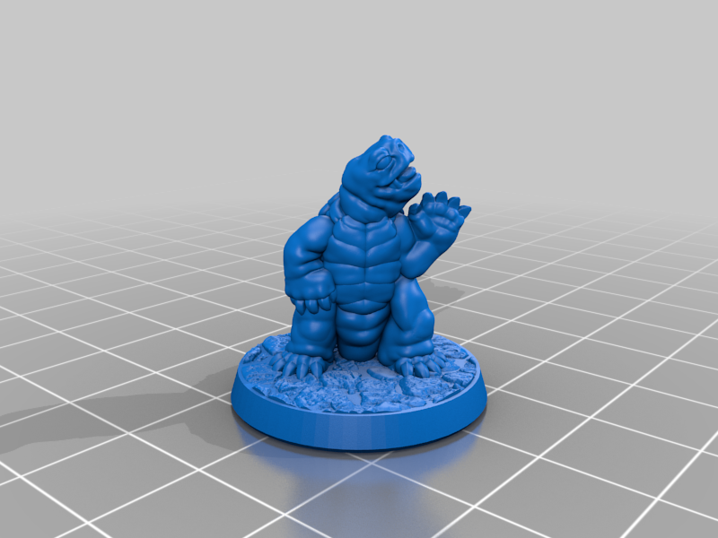 Tortle child 28mm (Supportless, FDM-friendly) — 2