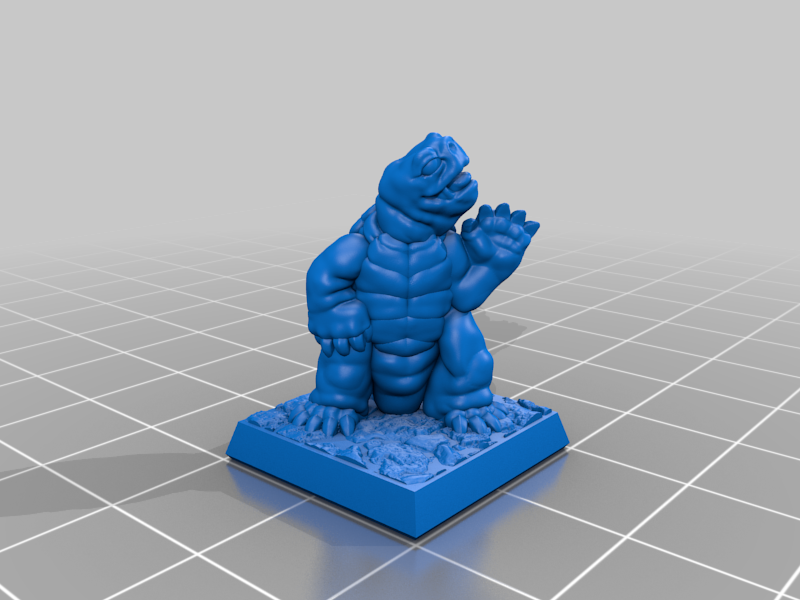 Tortle child 28mm (Supportless, FDM-friendly) — 3