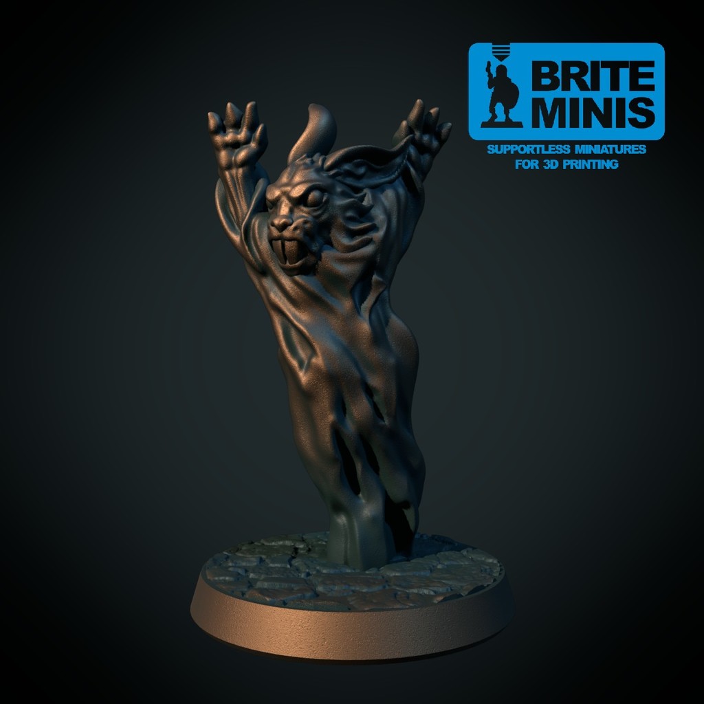 Bunny ghost 28mm (Supportless, FDM friendly)