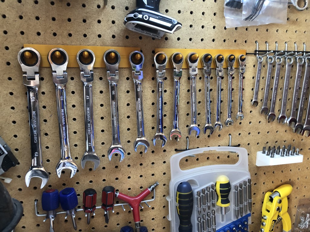 Wrench / Spanner pegboard hanger