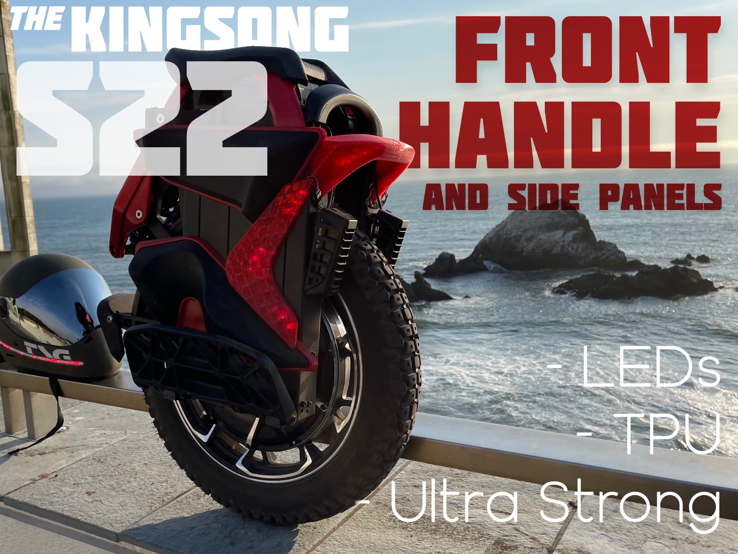 KingSong S22 Front Handle + Side Parts (w/ LED channel option!)