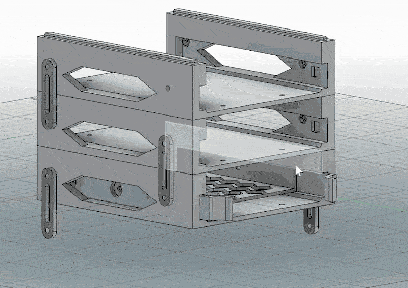 Modular 3.5" HDD Tray with Sliding Drawers