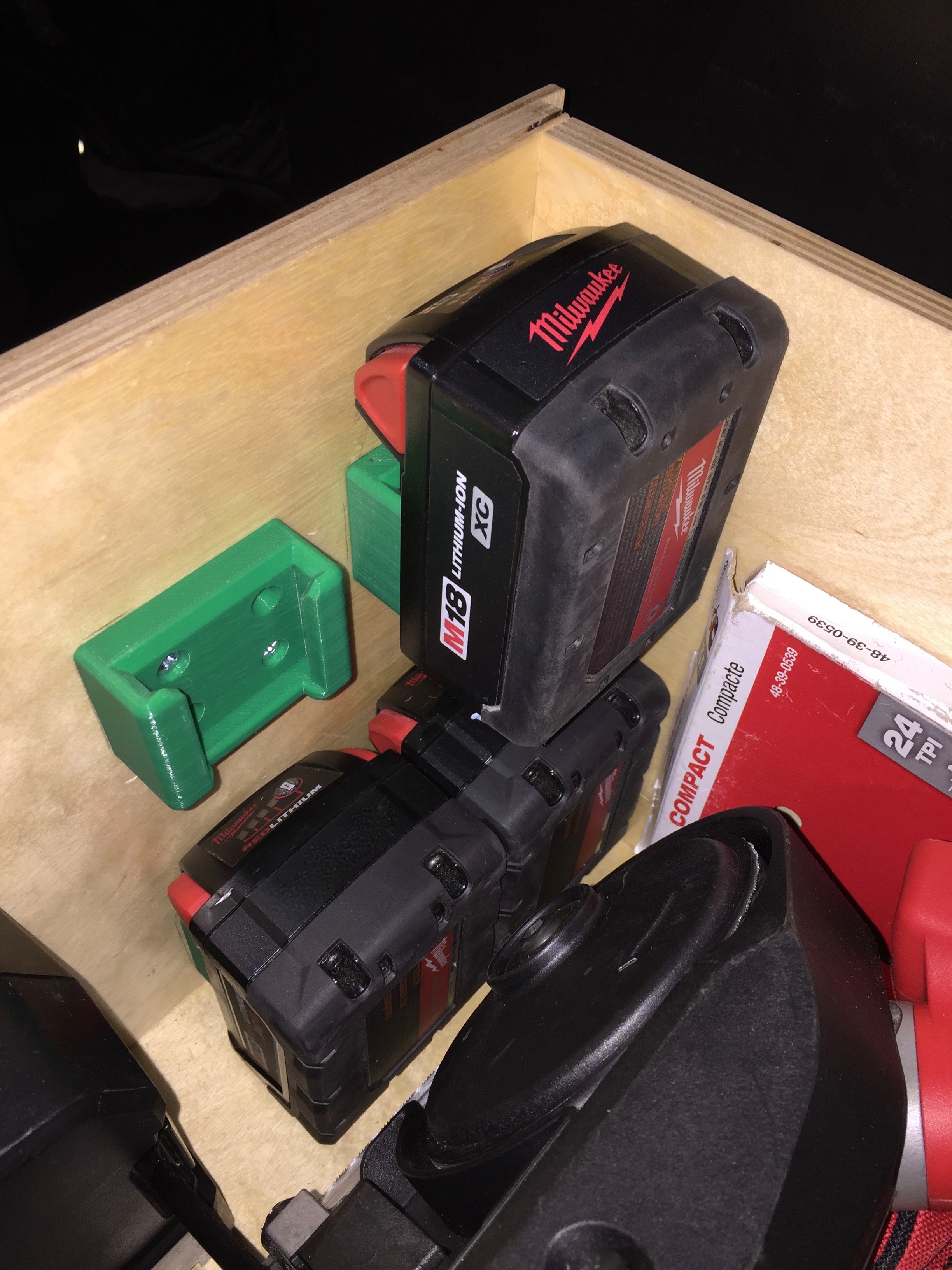 Milwaukee M18 Battery Storage Mount