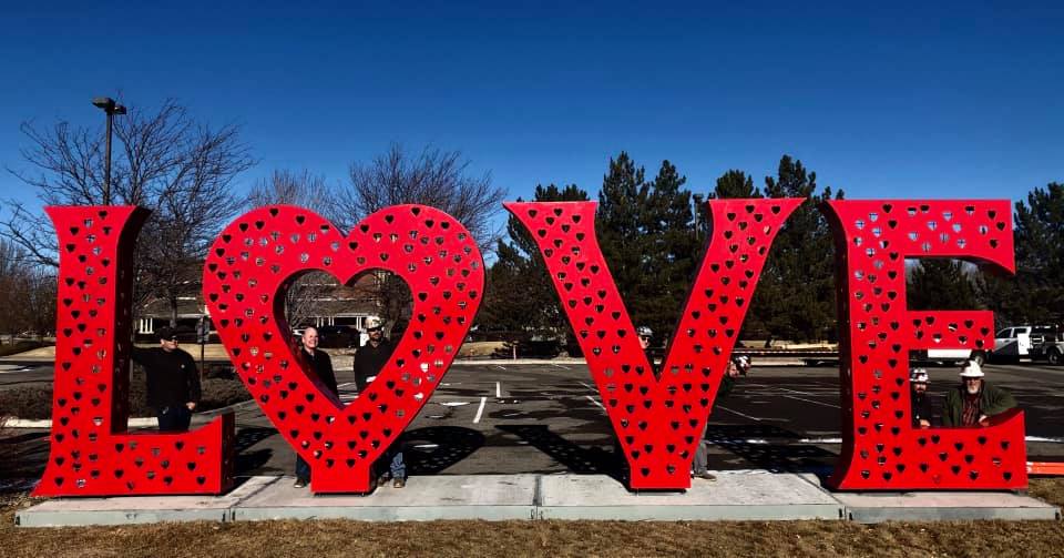 Loveland Love Lock Sculpture / Loveland Heart Arch Sculpture by Squibs ...