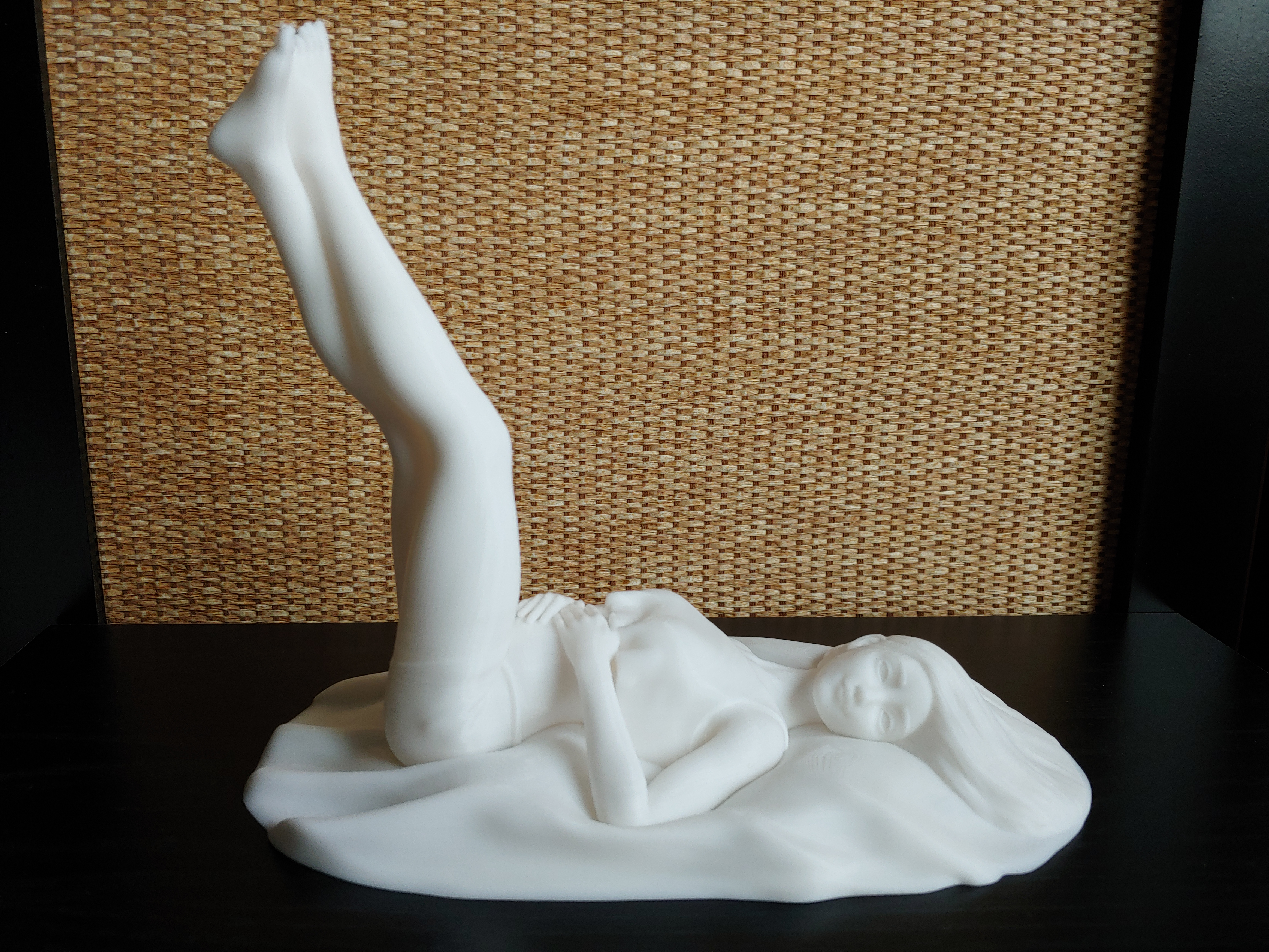 Resting Girl Blu-ray Bookend Statue