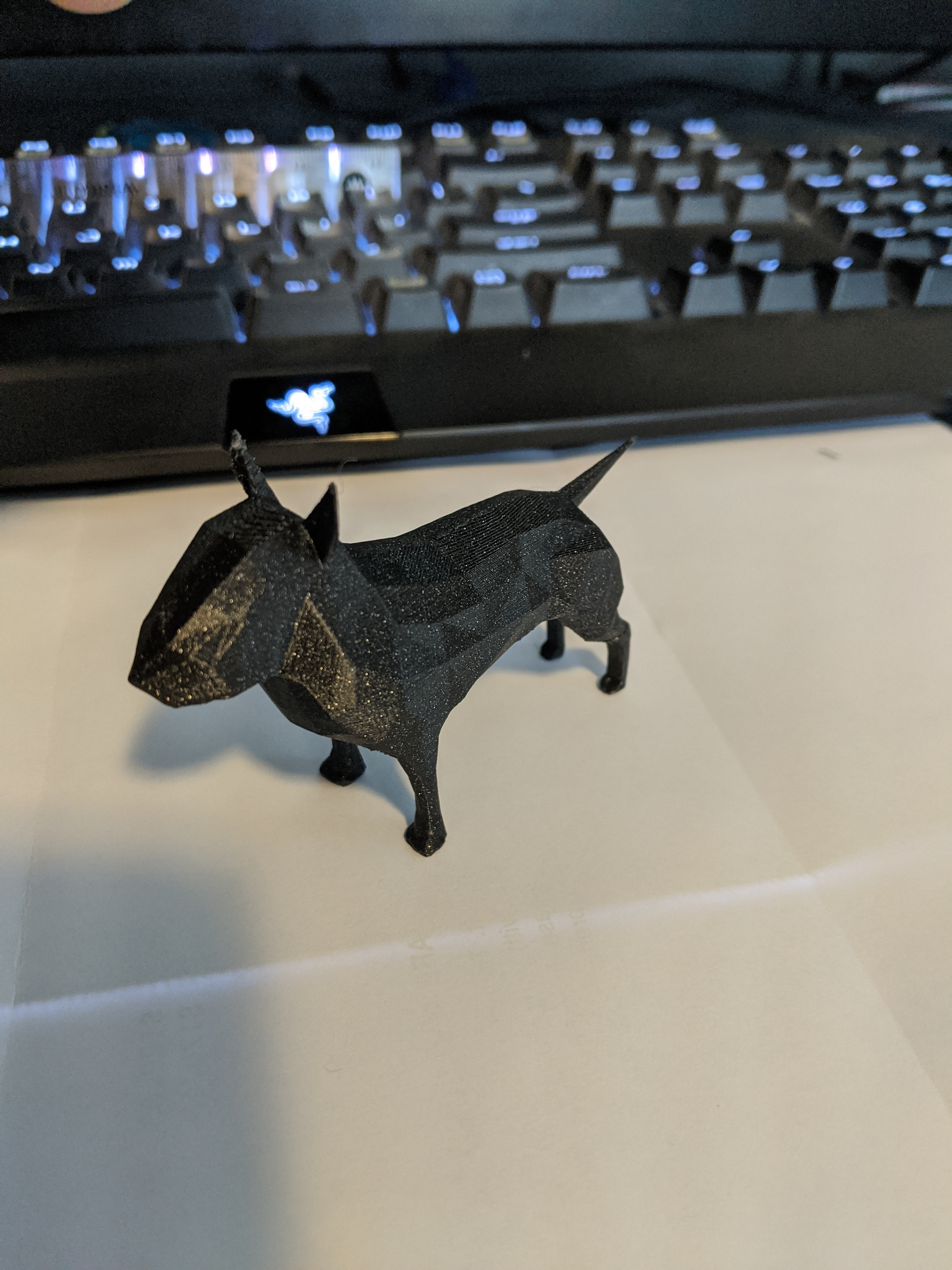 Miniatura 2 do modelo 3D Lowpoly Bull Terrier