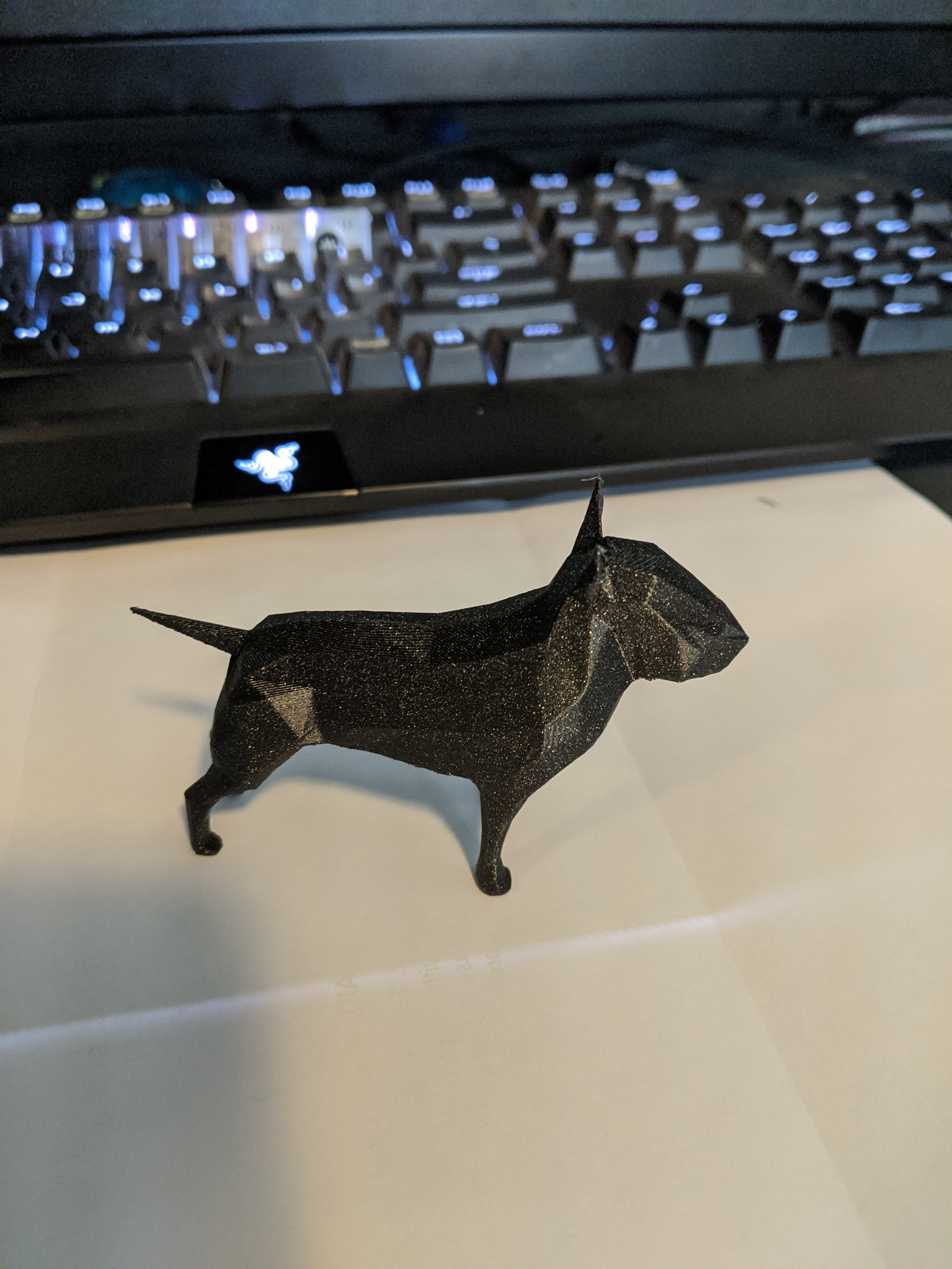 Miniatura 3 do modelo 3D Lowpoly Bull Terrier