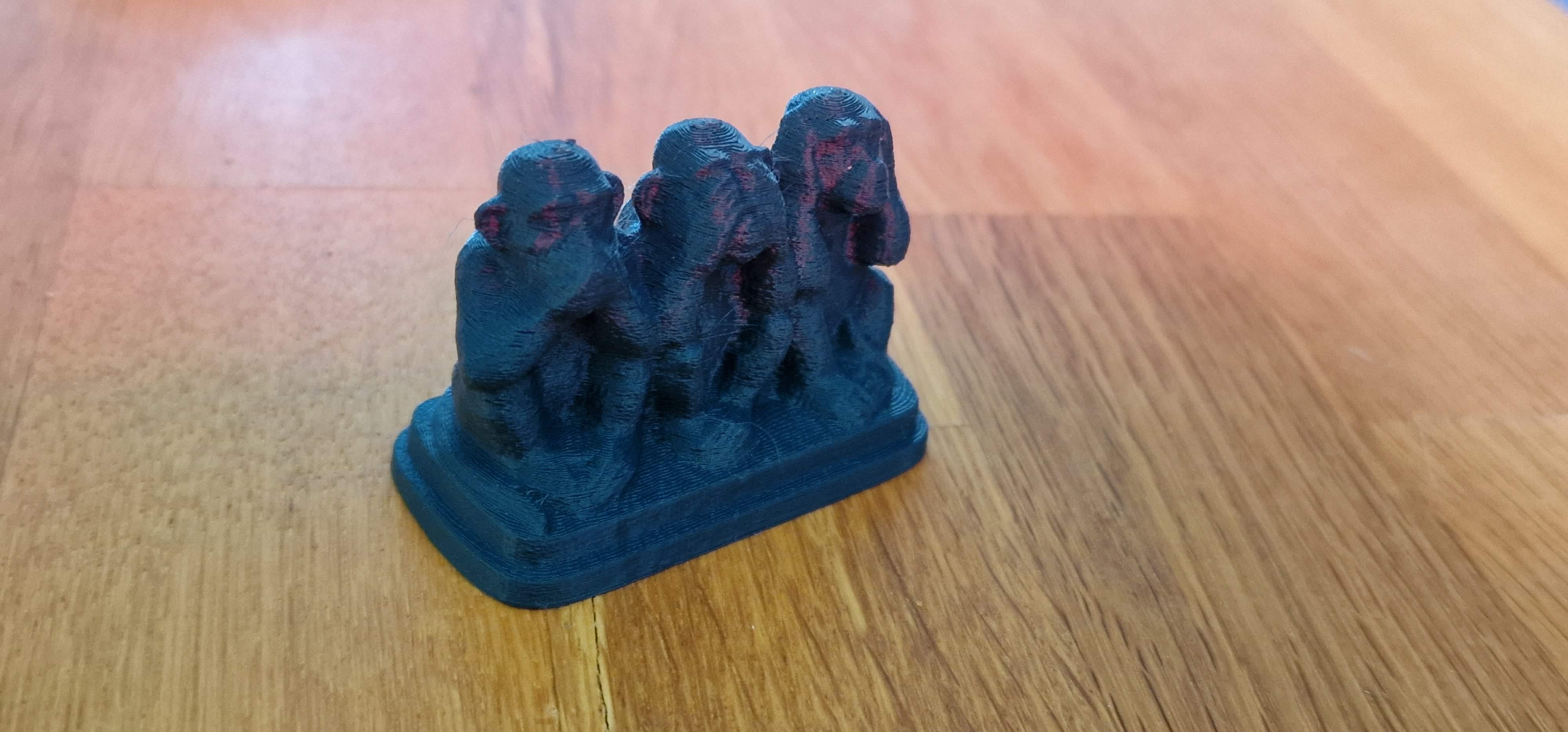 Miniatura 2 do modelo 3D Three Wise Monkeys
