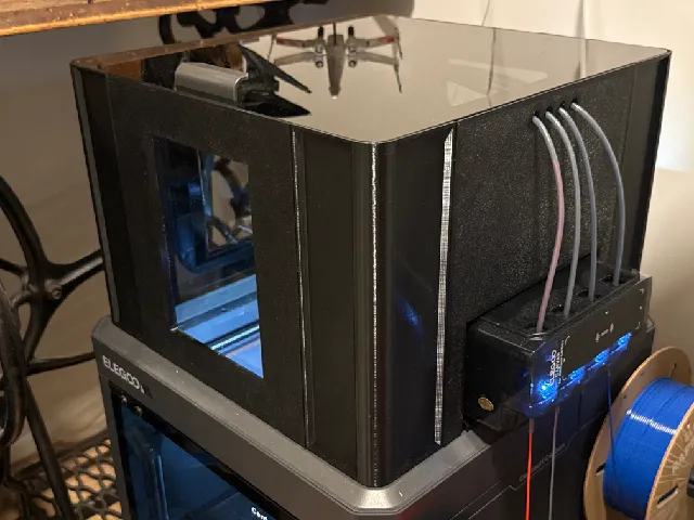 Canvas Enclosure Riser for Elegoo Centauri Carbon and Original Lid