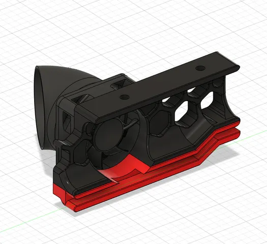Sunon 50x50x15 Fan Shroud with mod for Tiny-M Skirt