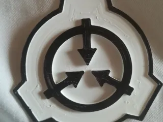 SCP Foundation Logo 3D model 3D printable