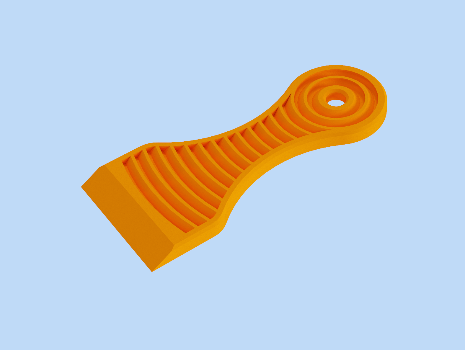 Miniatura 3 do modelo 3D Printbed scraper