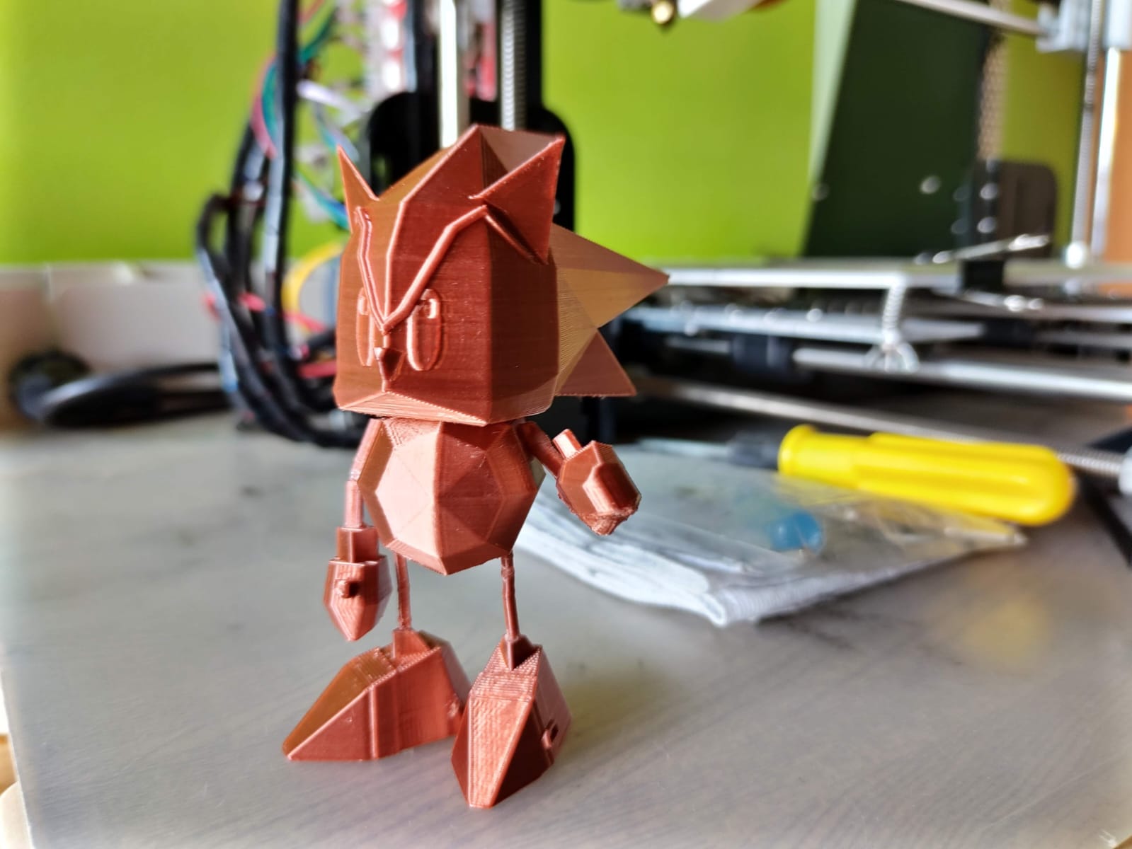 Miniatura 2 do modelo 3D Sonic Poligonal  (LowPoly Sonic)