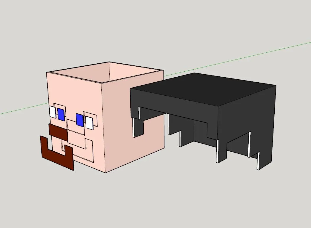 Steve Minecraft Skin Head