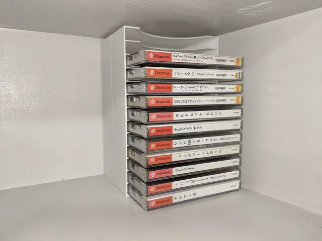 CD Rack for Thick Japanese Jewel Cases (Dreamcast)
