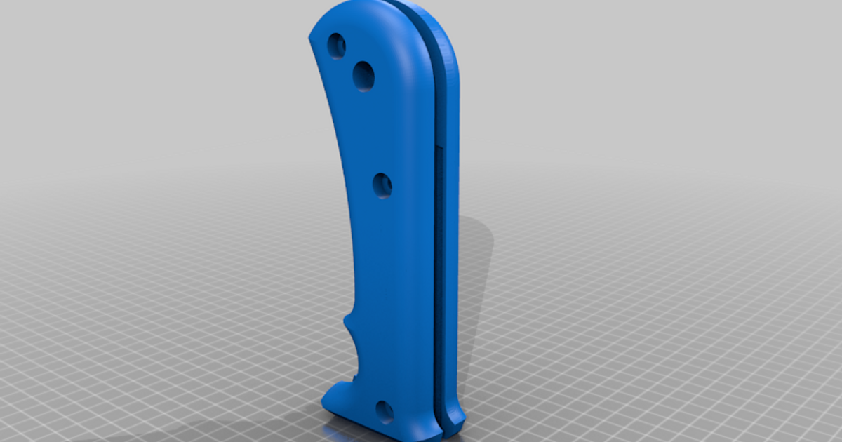 Machete Handle by ZR Download free STL model