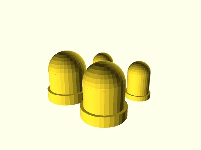 5 & 8 mm LEDs (Through-Hole Library Function for OpenSCAD)