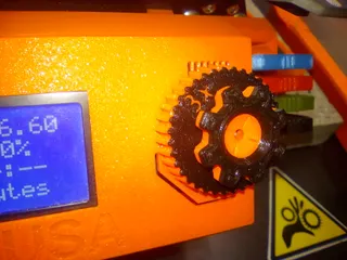 3:1 Geared Gear-themed knob