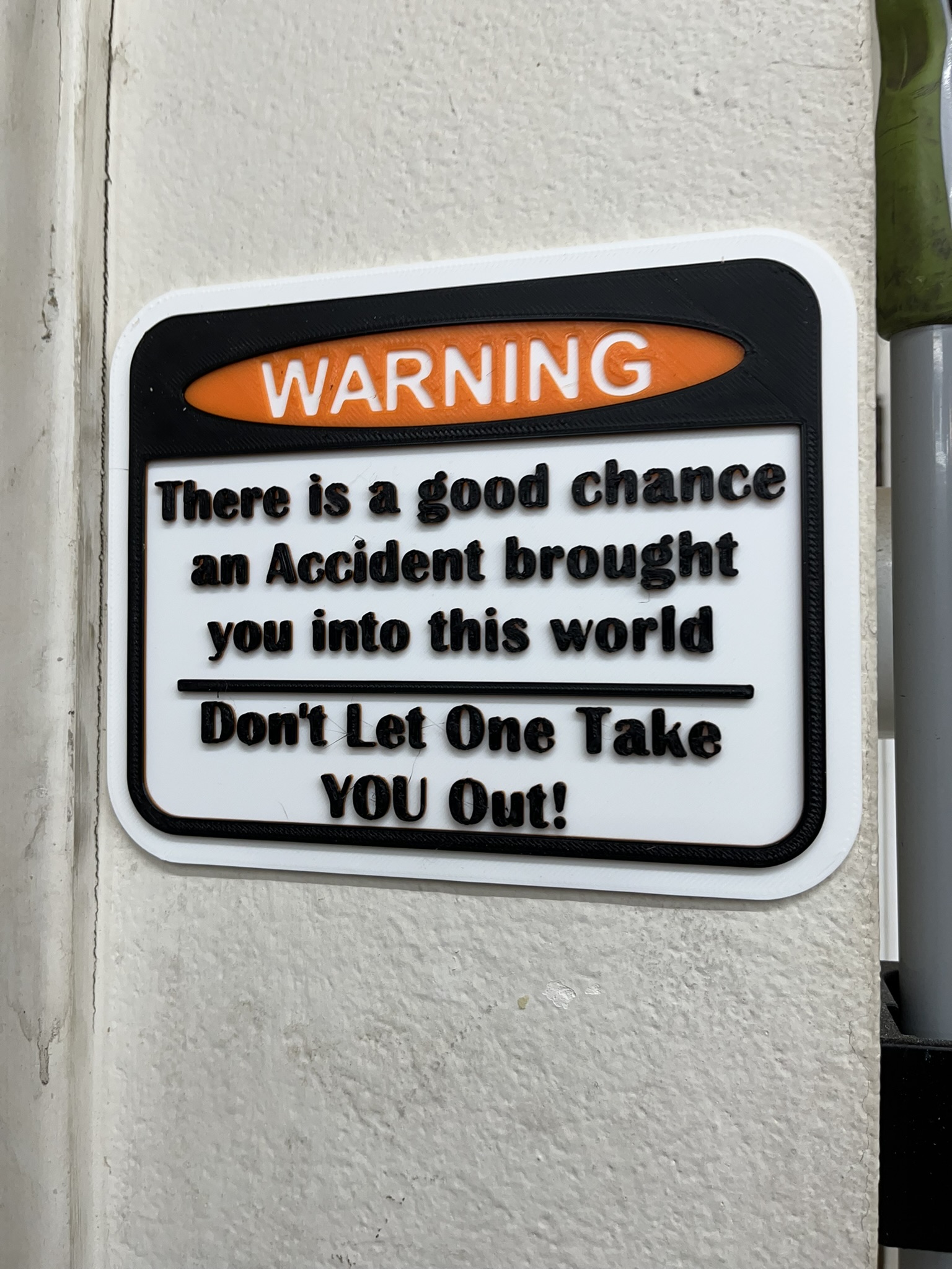 Accident Warning Sign