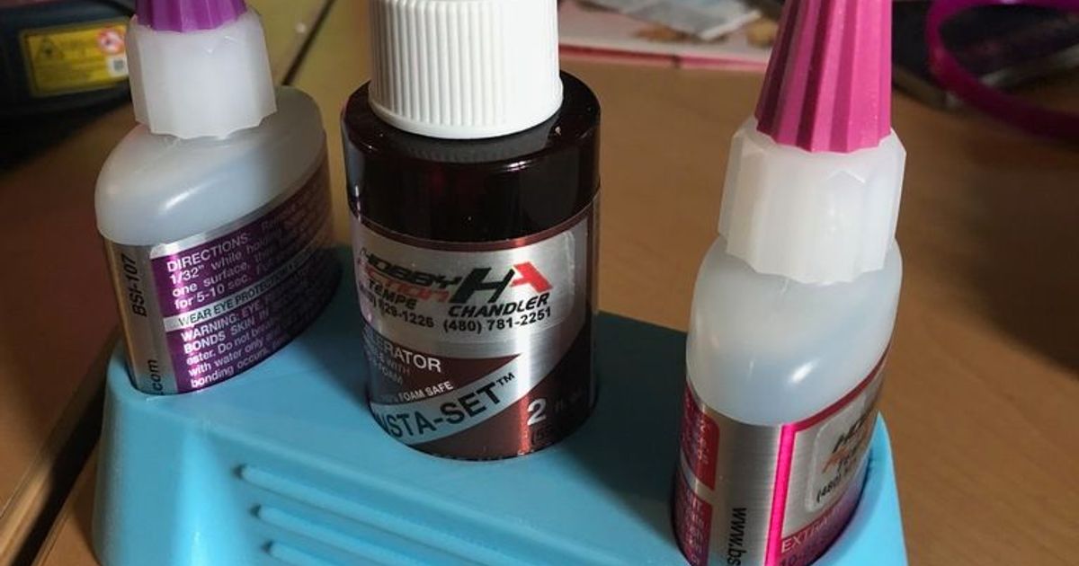 CA Accelerant Glue Holder by greecher Download free STL model