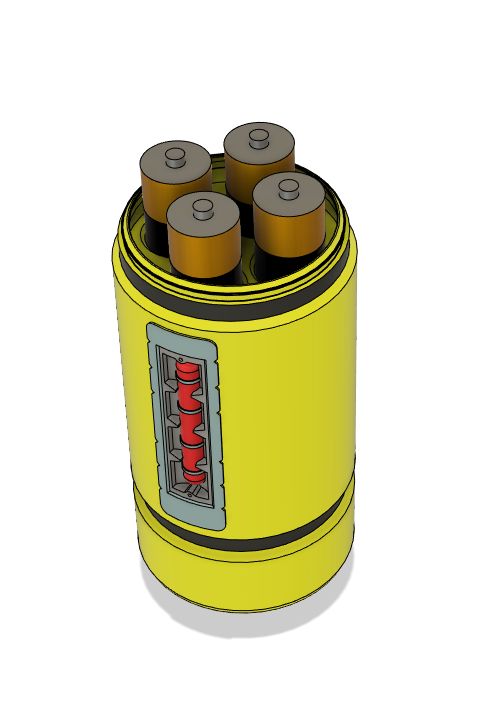 Scream canister AAA Battery box