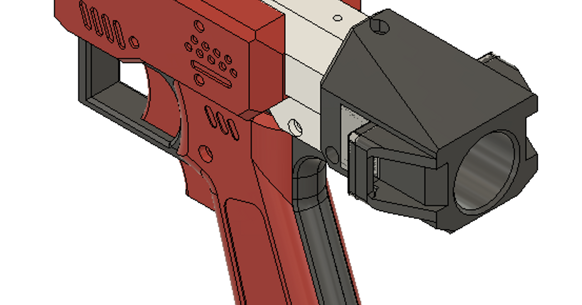 Solenoid Gryphon Foam Dart Blaster SOURCE Files by gplanon Download