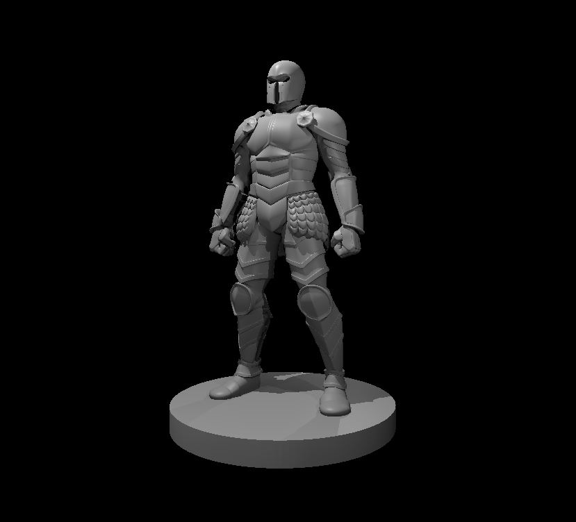 Animated Armor Updated By MZ4250 Download Free STL Model Printables Com   Animated Armor Updated Position Of Attention Mode 