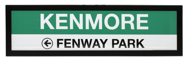 Famous MBTA Kenmore Fenway Park Subway Station Sign - Red Sox