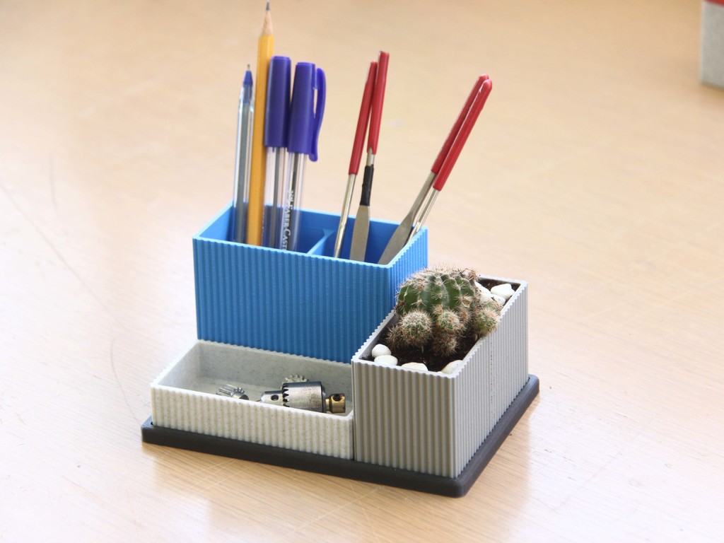 Modular Desk organizer by Eng. Yehia Download free STL model