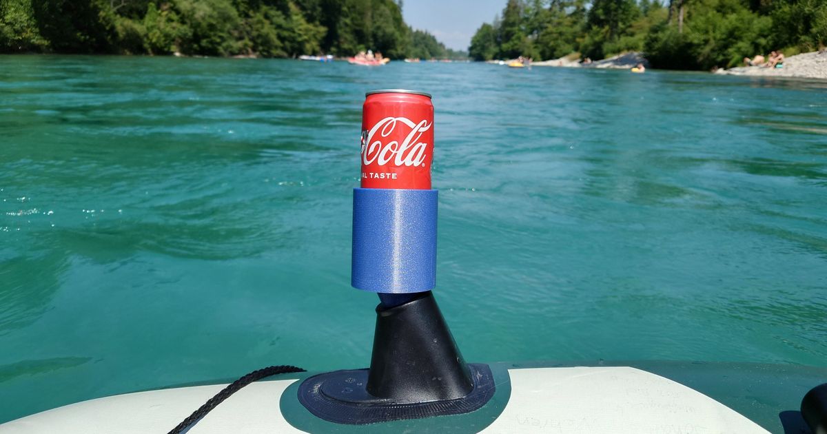 Intex inflatable boat can holder by JonW Download free STL model