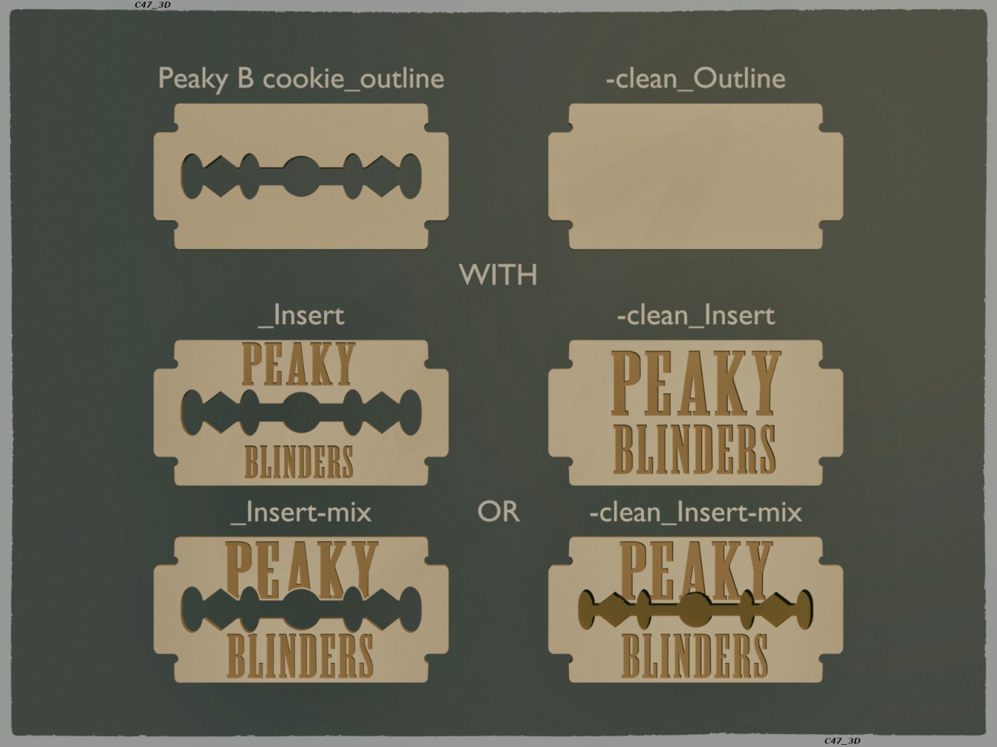 Peaky Blinders Cookie Cutter by C47_3d | Download free STL model ...