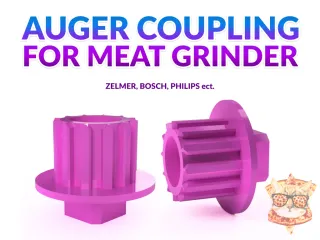 AUGER COUPLING FOR MEAT GRINDER by PIZZA_CAT | Download free STL model ...