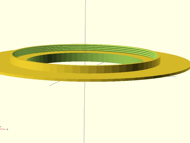 Parametric lens filter ring adaptor and base for LED ring