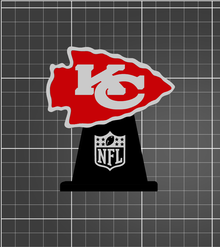 KC Chiefs Logo Stand