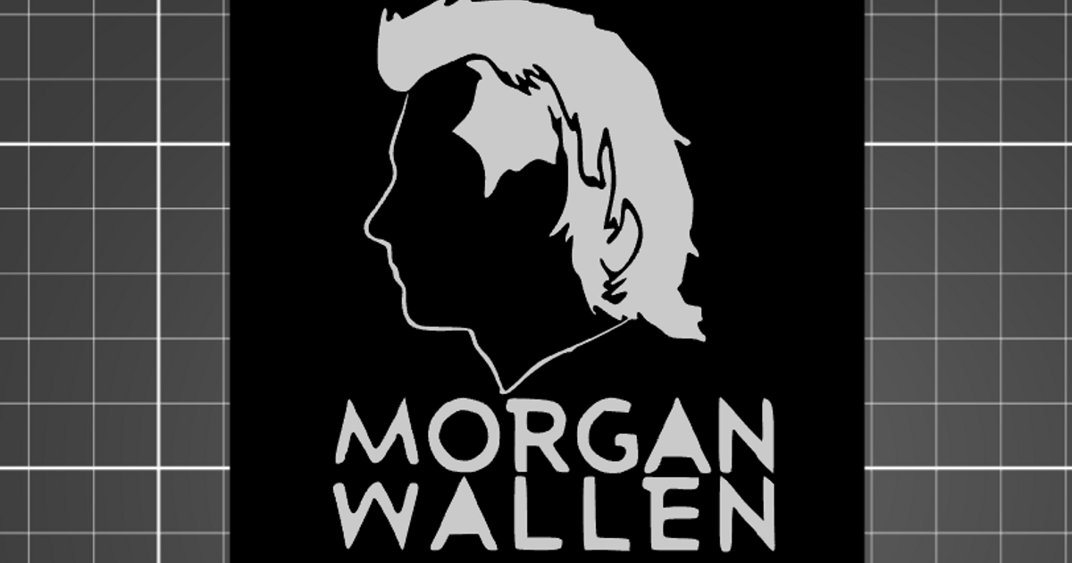Morgan Wallen Wall Hanging by greatprints | Download free STL model ...