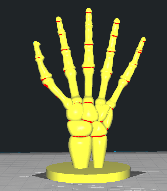 skeleton ring holder left hand