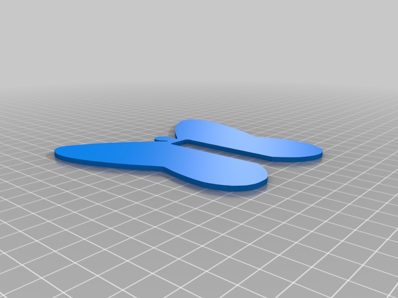 Miniatura 4 do modelo 3D Butterfly Wall Hook 3M Command Strip