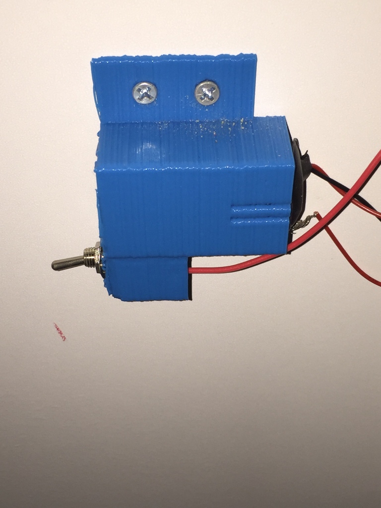 9v battery holder with a DPDT toggle switch and mounting holes