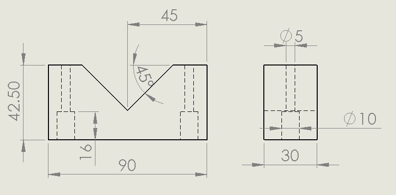 V for measuring room (rod holder) by DamsW | Download free STL model ...
