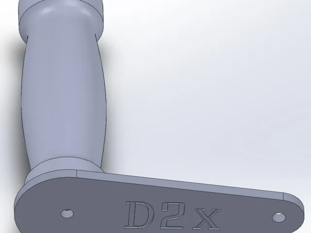 Ergonomic handle for d2x