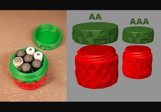 Robust battery box - AA, AAA