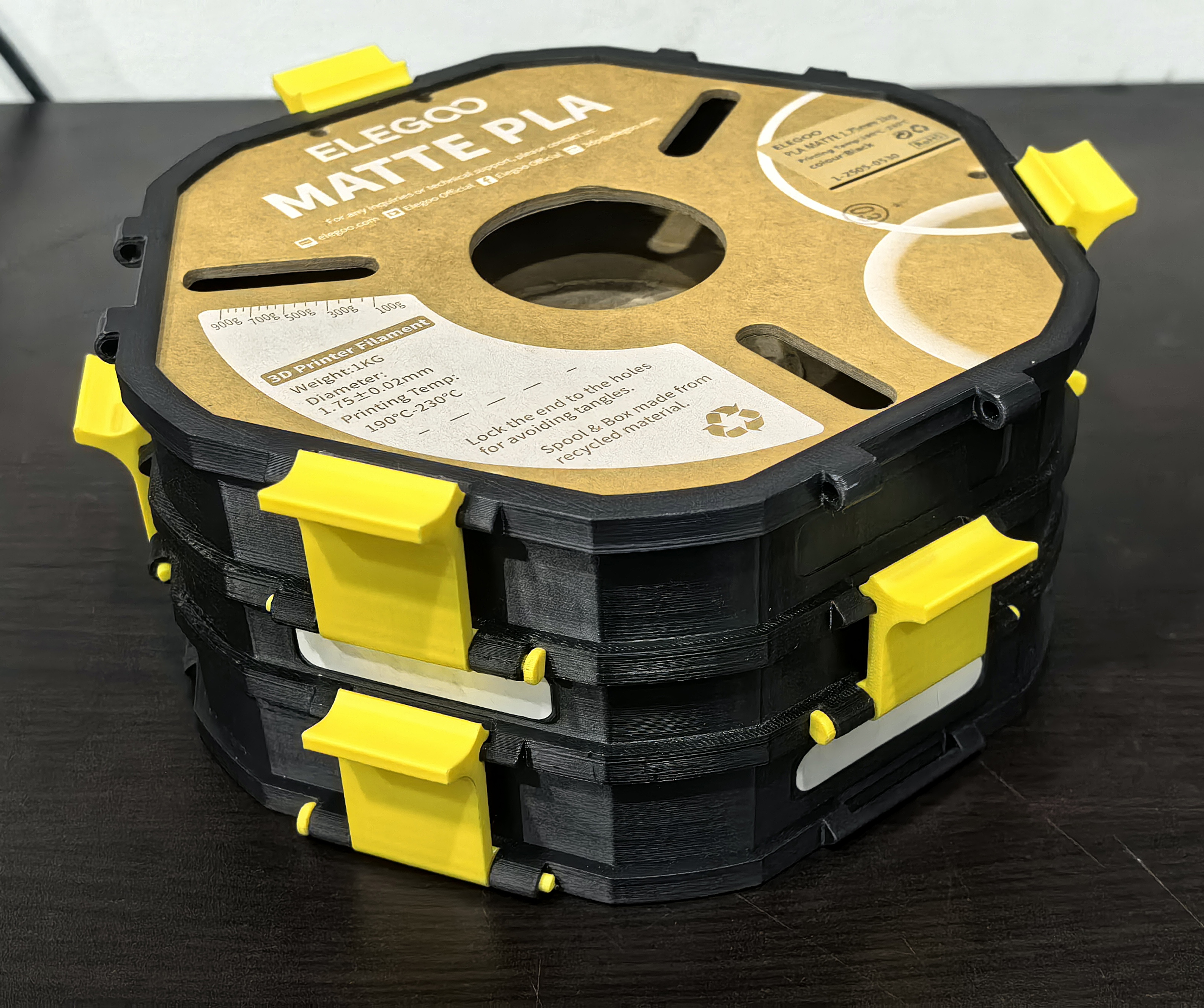 Recycled Spool Storage Box (Stackable System) | Caja de Almacenamiento Reciclada (Sistema Apilable) — thumbnail 4