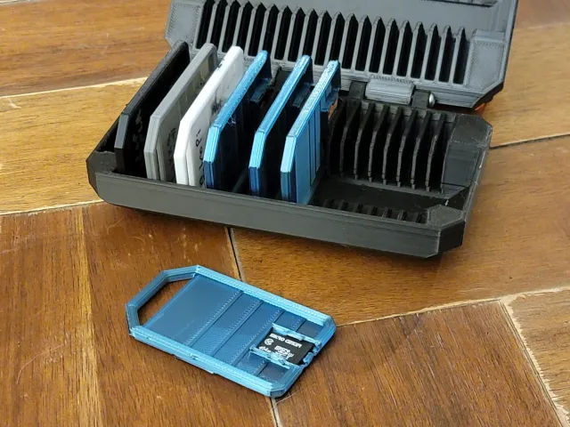 Shorter Filament Sample Box | Color Swatch/Micro SD holder | Remix