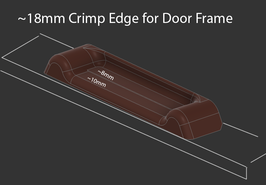 20ish mm (18mm) Crimp Edge Finger Board for Apartment Door Frame - Climbing/Bouldering