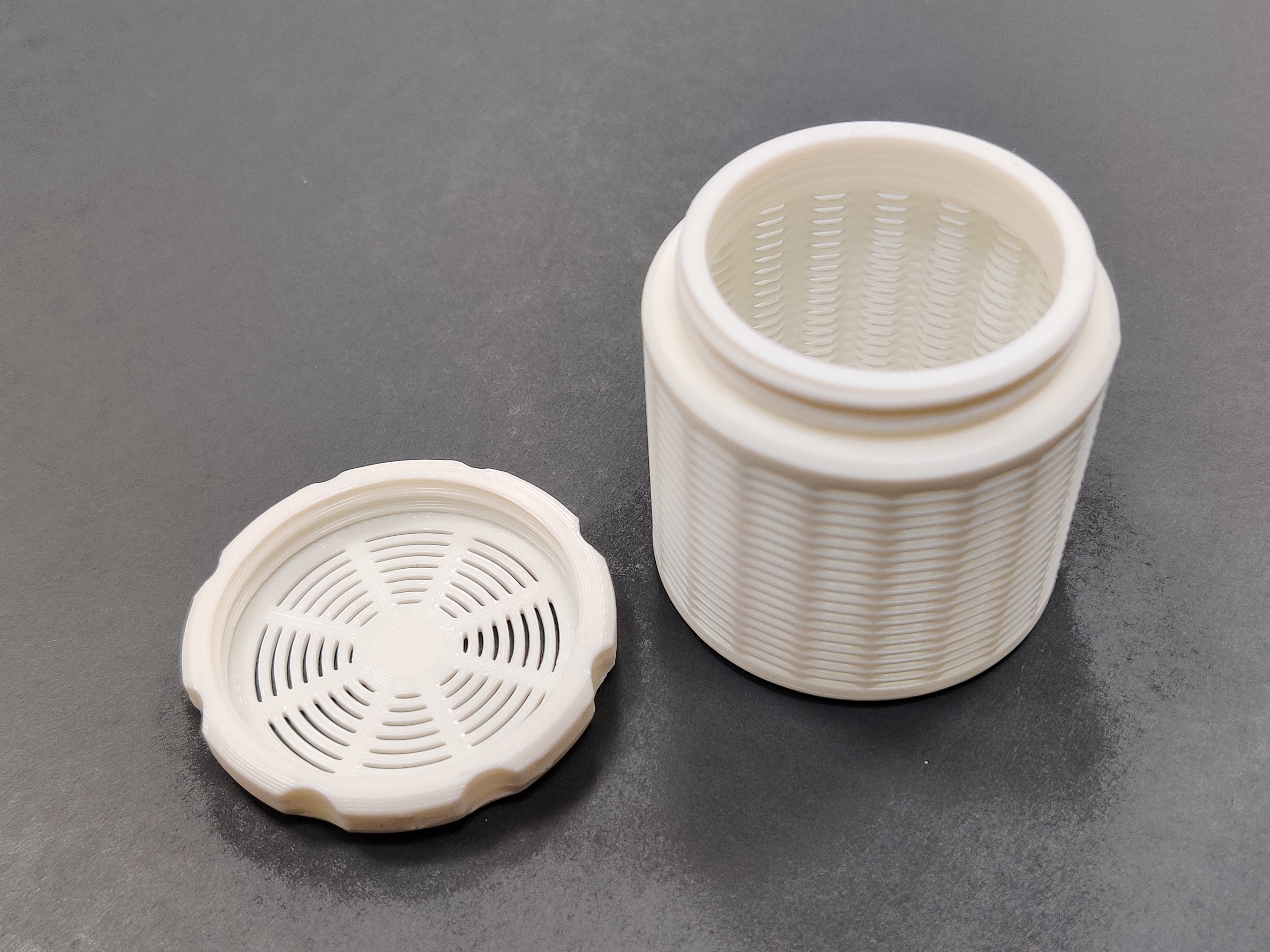 Silica gel container - Fast Print - Wavy surface