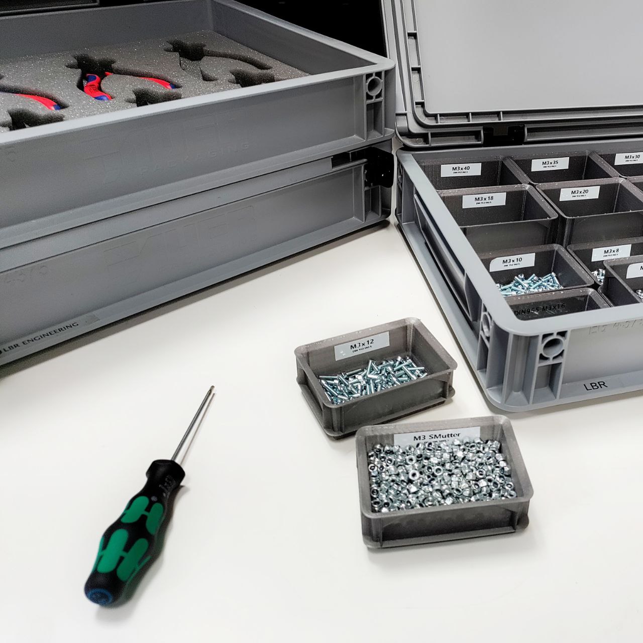 Stackable Mini-Euroboxes